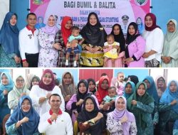 Ricana Djayanti Hambali Serahkan Makanan Tambahan Ibu Hamil dan Balita