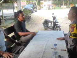 Menjelang Pemilu Mendatang, Kapolsek Tambang Sampaikan Pesan-pesan Kamtibmas