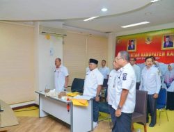 Melalui Zoom Meeting Bersama Kemendagri, Pj Bupati Kampar Ikuti Rakor Pengendalian Inflasi