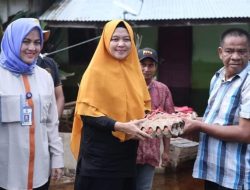 Peninjauan Sekaligus Pemberian Bantuan Kepada Korban Banjir Oleh Pj Ketua TP PKK Kabupaten Kampar