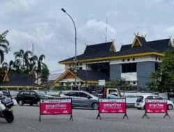 Ditutup Sementara, Ada Deklarasi di Jalan Gajah Mada Pekanbaru