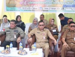 Penjabat Bupati Kampar Menghadiri Launching GPM, Pasar Tani dan Gerakan Tanam Cabe/Bawang Merah Provinsi Riau Tahun 2024