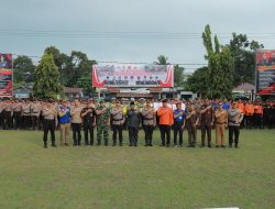 Polres Kampar Gelar Apel Kesiapsiagaan Karhutla 2024 Tingkat Kab. Kampar