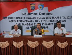 Polres Kampar Terima Tim Audit Kinerja Itwasda Polda Riau