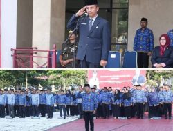 Memperingati Otda Ke-28, PJ. Bupati Kampar Pimpin Apel Gabungan