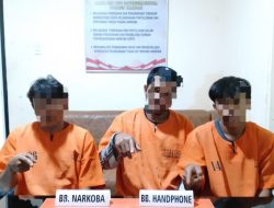 Terlibat Peredaran Sabu, Tiga Orang Pria Diringkus Polisi