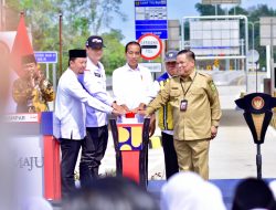 Presiden Jokowi Resmikan Tol Bangkinang – XIII Koto Kampar