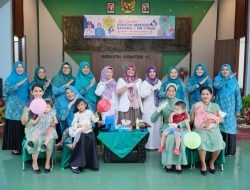 Wujudkan Kesehatan Balita, PKK Kabupaten Kampar Bersama Persit Amarilis Yonif 132 Gelar Kegiatan Gabungan Pekan Imunisasi Nasional Polio