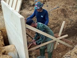 Hari ini, Anggota Satgas TMMD ke121 Selesai 2 Lining Gorong-gorong