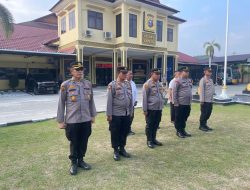 Kapolres Kampar Sampaikan Beberapa Poin Penekanan Saat Pimpin Apel Pagi