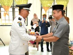 Ahmad Yuzar Lantik Pj Kepala Desa Suka Maju Tapung Hilir