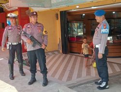 Jaga Keamanan dan Ketertiban, Personil Polsek Tapung Hulu Rutin Lakukan Patroli Pasar