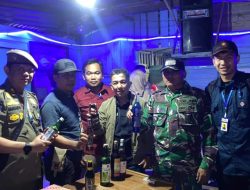 Meresahkan Masyarakat, Tim Yustisi Kampar Amankan Wanita dan Puluhan Botol Miras di Warung Remang-remang