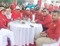 Kasat Pol PP Kampar Arizon Hadiri Gerak Jalan Santai