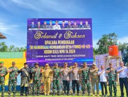 Kasat Pol PP Kampar Arizon, Ikuti Upacara Pembukaan Tentara Nasional Indonesia Manunggal Membangun Desa ke-121