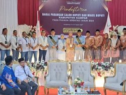 Tiga Pasangan Balon Bupati dan Wakil Bupati Kampar Daftarkan Diri ke KPU