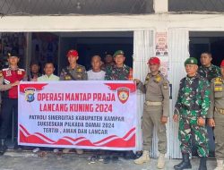 Satpol PP Kampar Gencar Patroli Sinergitas Bersama TNI-Polri Sukseskan Pilkada Serentak 2024