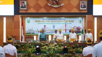 Ramlah Hadiri Sidang Paripurna Dalam Rangka HUT Kabupaten Siak