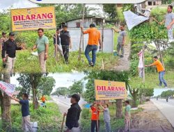 Satpol PP Kampar Tertibkan Baliho, Banner dan Reklame Liar di Berbagai Lokasi