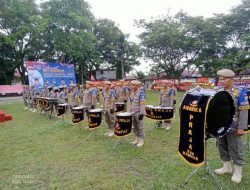 Marching Band Satpol PP Kampar Siap Sukseskan Acara HUT Korpri 2024
