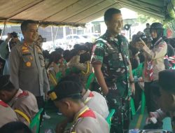 Dukung Program Pemerintah Generasi Indonesia Emas, Kodim 0313/KPR  Gelar Makan Bergizi Bersama Anak Pramuka