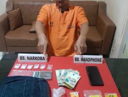 Polisi Ciduk Pengedar Sabu di Perumahan Kalimasa Permai, Sita 13,82 Gram Sabu!