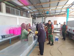 Anggota Koramil 05/KK Tinjau Kesiapan Dapur Program Makan Siang Bergizi Gratis
