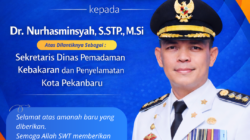 Selamat dan Sukses, Dr. Nurhasminsyah Dilantik sebagai Sekretaris Dinas Damkar Pekanbaru