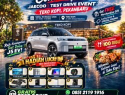Coba JAECOO J5 EV Gratis di Pekanbaru, Ada Lucky Draw TV hingga Kulkas!